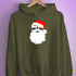 Santa Claus Nonbinary Pride Flag Sunglasses Hoodie - Army